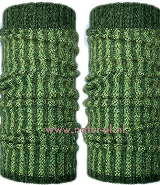 De Colores DE COLORES 100% baby alpaca BEENWARMERS TWO TONE groen 66