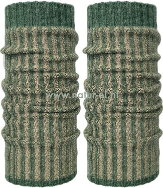 De Colores DE COLORES 100% baby alpaca BEENWARMERS TWO TONE grijsgroen 65