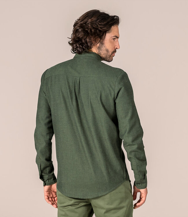 LIVING CRAFTS flanellen overhemd HANS GROEN