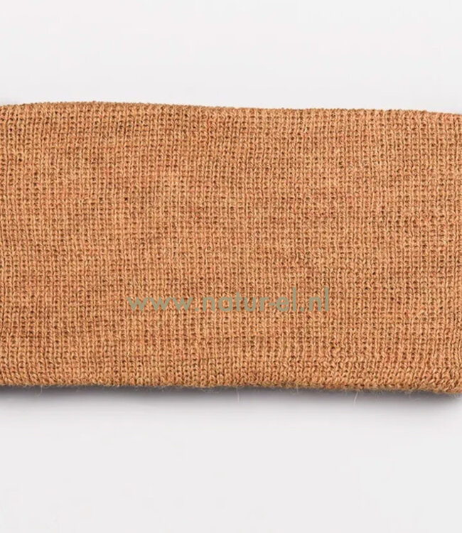 DE COLORES wollen oorwarmers UNI van 100% alpaca MOSTERD 22