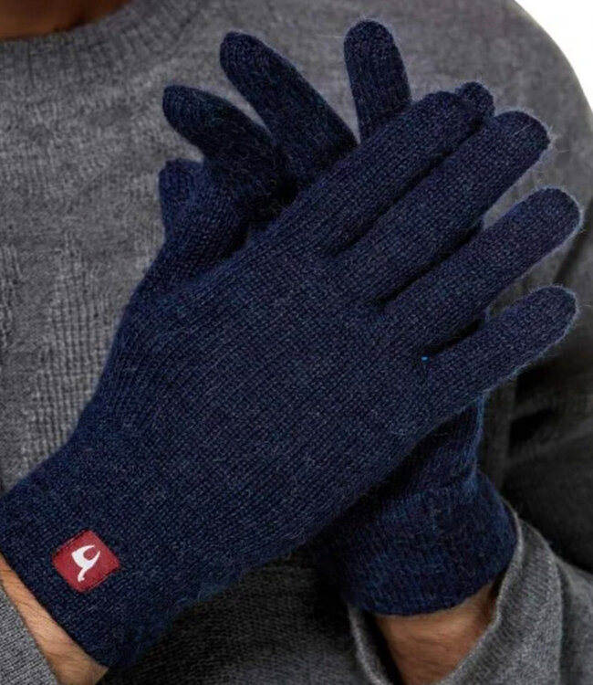 APU KUNTUR wollen handschoenen 100% alpaca UNI BLAUW