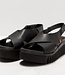 ART zwarte duurzame sandalen met dikke zool DUNE BLACK
