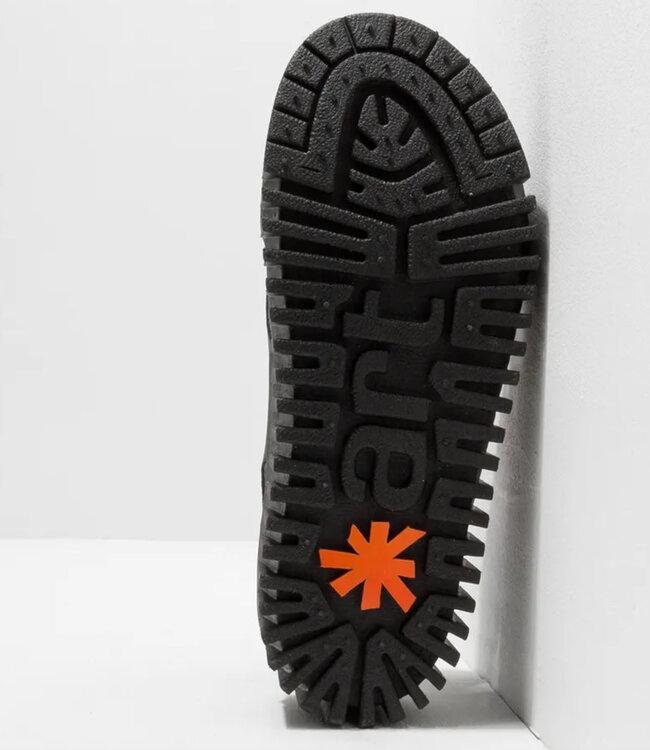 ART zwarte duurzame sandalen met dikke zool DUNE BLACK