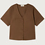 THINKING MU hennep blouse LIBELULA OTTER met tencel
