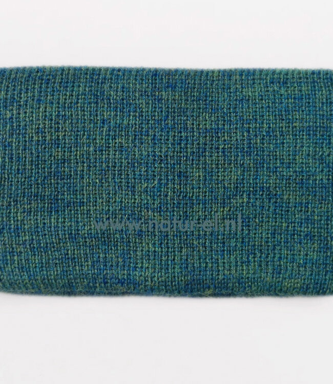 DE COLORES wollen oorwarmers UNI van 100% alpaca GROEN MELANGE 70