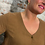 THINKING MU hennep blouse LIBELULA OTTER met tencel
