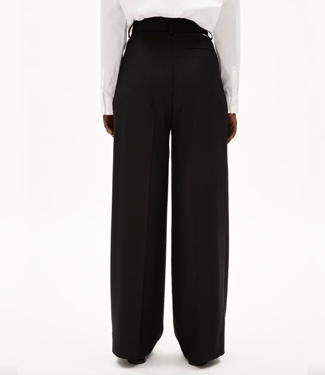 ARMEDANGELS wijde high waist pantalon KAAYUA BLACK ecovero