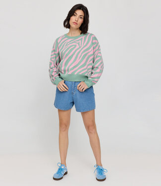 MAZINE MAZINE korte spijkerbroek FIEN LIGHT BLUE biologisch katoen