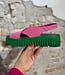 ART duurzame sandalen met dikke zool DUNE PINK GREEN