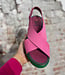 ART duurzame sandalen met dikke zool DUNE PINK GREEN