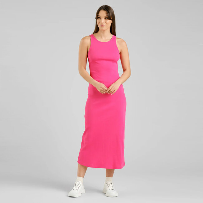 DEDICATED maxi jurk MOTALA RASPBERRY biologisch katoen