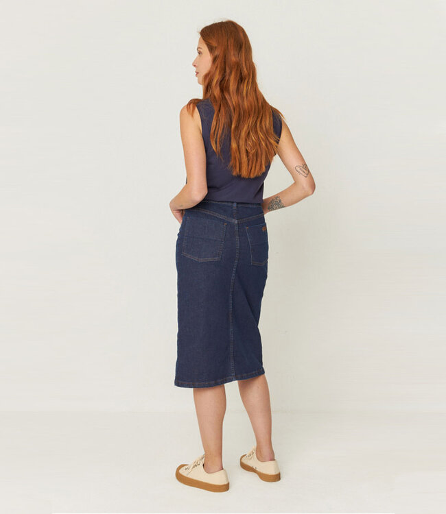 SKFK spijker rok AINTZANE van biologisch katoen denim