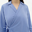 THINKING MU wikkel blouse LENIE BLUE biologisch katoen