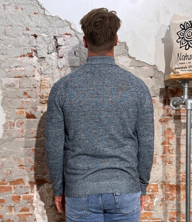 LIVING CRAFTS gemêleerd vest FINN linnen biologisch katoen