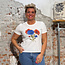 THINKING MU THINKING MU basic t-shirt IDA FLOWERS van biologisch katoen