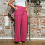 MAZINE linnen broek RITA FUCHSIA met wijde pijpen
