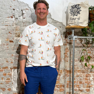 Dedicated DEDICATED heren shirt SAIL BOATS biologisch katoen