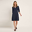 LANIUS  v-hals jurk ZOE MIDNIGHT tencel jersey