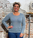 Engel ENGEL Wol zijde longsleeve dames wollen ondergoed IJSBLAUW
