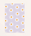 Fritsy Wens kaart lila daisies - Fritsy design A6