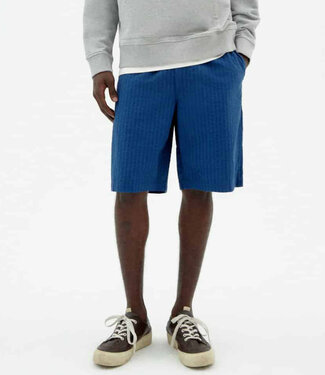 THINKING MU THINKING MU korte broek GASPER KOBALT biologisch katoen
