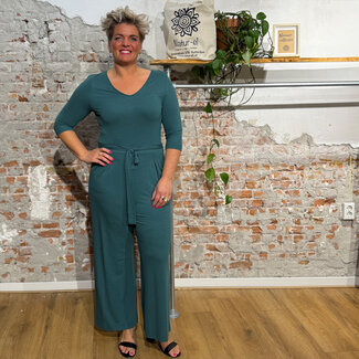 Alma & Lovis ALMA LOVIS jumpsuit LIDA BOTANIC van ecovero piqué