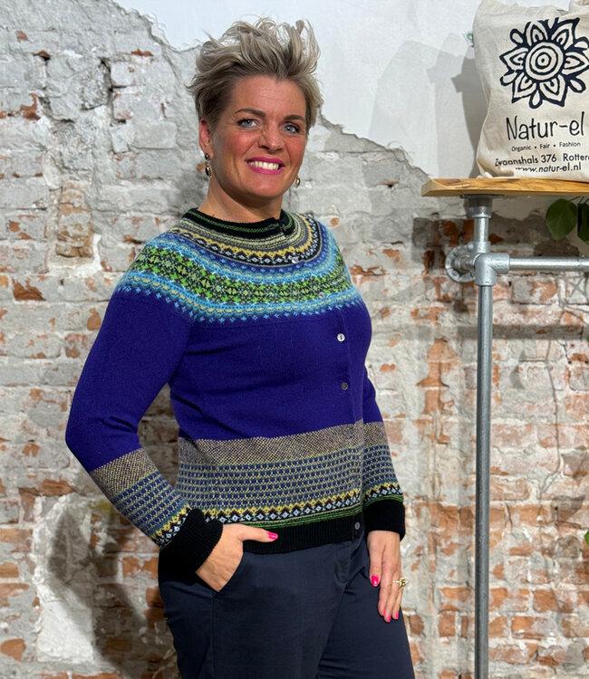 ERIBÉ merino wollen ALPINE VEST met angora SIRIUS