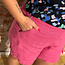 MAZINE korte linnen bermuda broek NALA FUCHSIA