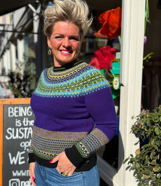 ERIBÉ merino wollen ALPINE TRUI met angora SIRIUS