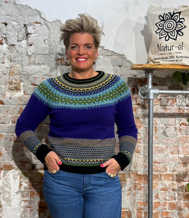 ERIBÉ merino wollen ALPINE TRUI met angora SIRIUS