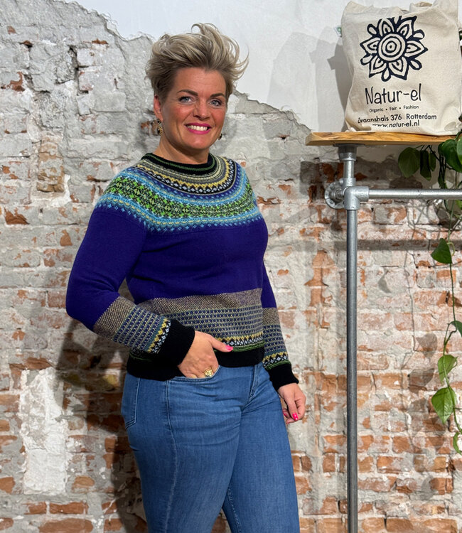 ERIBÉ merino wollen ALPINE TRUI met angora SIRIUS