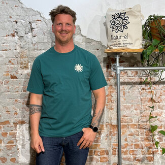 Recolution RECOLUTION shirt SMILE SUN GREEN biologisch katoen