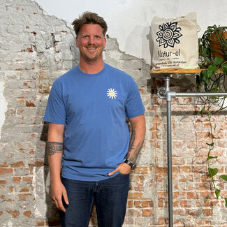 Recolution RECOLUTION shirt SMILE SUN BLUE biologisch katoen