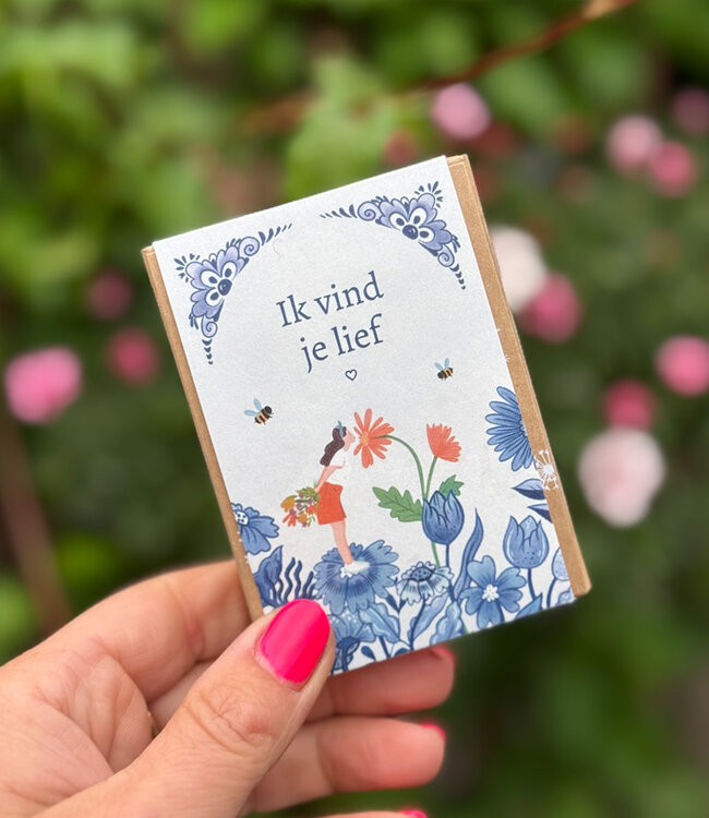 BLOSSOMBS gift box bloembommetjes IK VIND JE LIEF