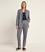 LANIUS pantalon met plooien LIEN BLUE linnen katoen