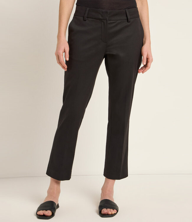 LANIUS chino 7/8 pijpen SELMA BLACK biologisch katoen tencel