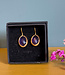 happy lona Oorbellen met cateye stones verguld CEYDA AMETHIST