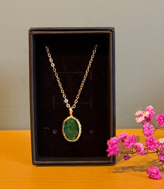 happy lona KETTING met cateye stones verguld ESILA SPRING