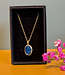 happy lona KETTING met cateye stones verguld ESILA SAPHIR
