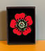 Natur-el FAIRTRADE broche BLOEM POPPY RED met pailetten en kralen