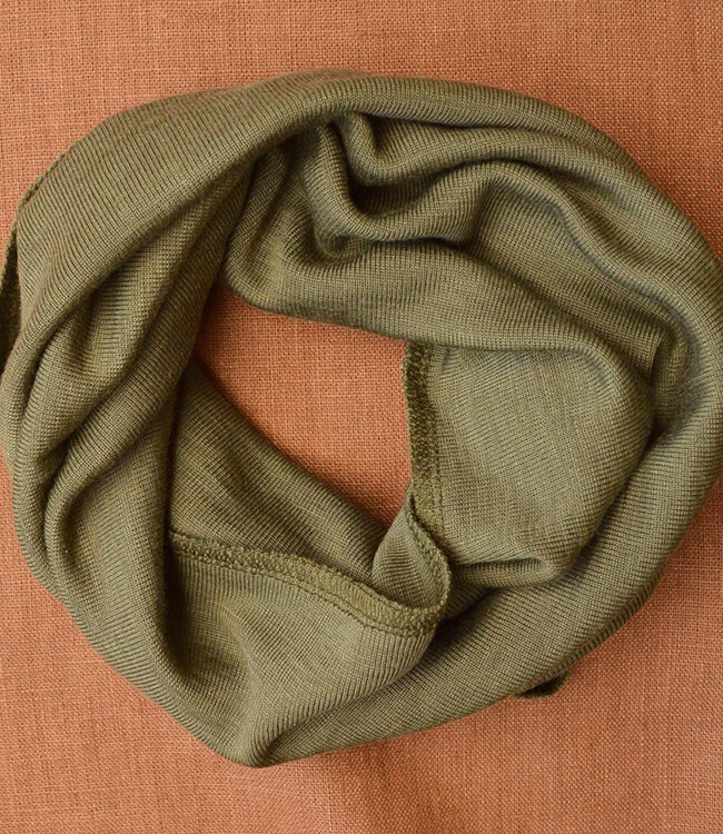 ENGEL wol zijde col shawl sjaal voor kinderen OLIJF