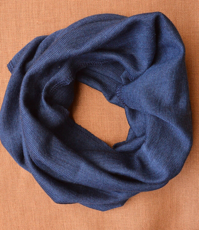 ENGEL wol zijde col shawl sjaal voor kinderen MARINE