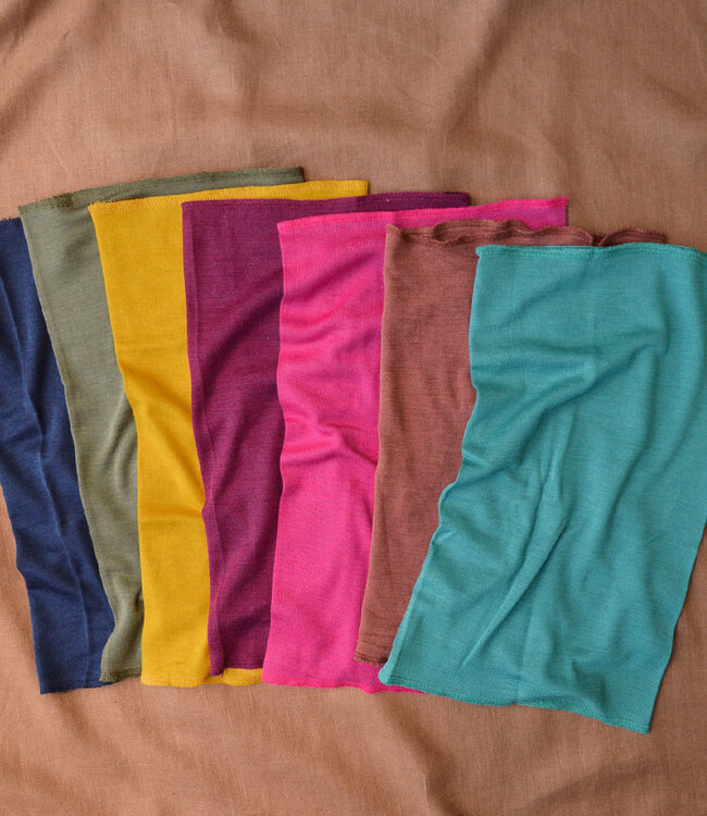 ENGEL wol zijde col shawl sjaal voor kinderen MARINE