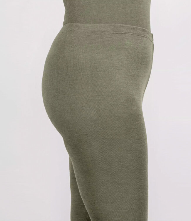ENGEL Wol zijde legging dames wollen ondergoed OLIJF