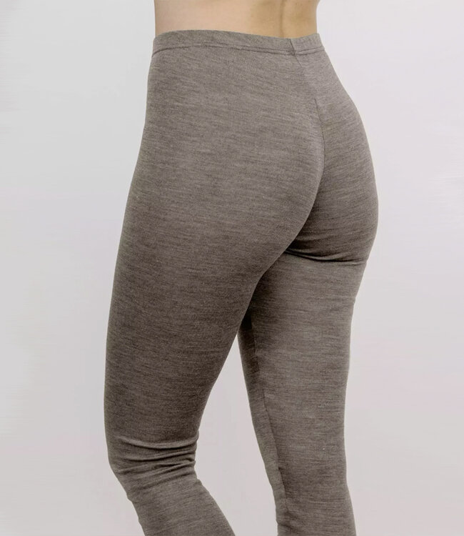 ENGEL Wol zijde legging dames wollen ondergoed WALNOOT