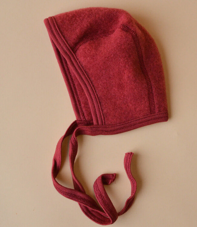 ENGEL NATUR wollen strikmutsje BABY wolfleece JASPIS