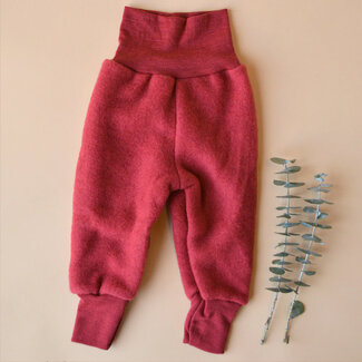 Engel ENGEL NATUR wollen baby broekje wolfleece baby JASPIS ROOD
