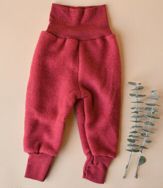 Engel ENGEL NATUR wollen baby broekje wolfleece baby JASPIS ROOD