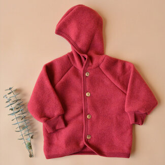 Engel ENGEL wollen jasje baby wolfleece biologische wol JASPIS ROOD
