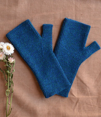 De Colores DE COLORES vingerloze handschoen baby alpaca PETROL 75